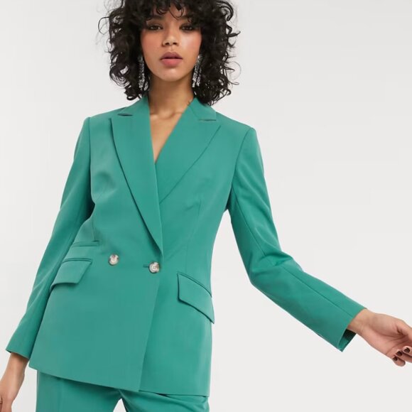 Topshop Green Blazer (NWT, Size 10 US) - Picture 2 of 10